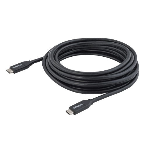 StarTech.com 13ft (4m) USB-C Fast Charging Cable, Charge & Sync, 100W (5A) PD, USB 2.0, USB-IF Certified - Black USB C Charging Cord