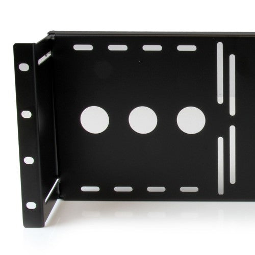 StarTech.com 4U Universal VESA LCD Monitor Mounting Bracket for 19-inch Rack or Cabinet - TAA Compliant - Cold-Pressed Steel Bracket