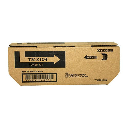 KYOCERA TK-3104 BLK TONER 12.5K FOR FS-2100D / M3040DN / M3040IDN M3540DN / M3540IDN