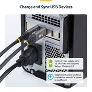 StarTech.com 4-Port USB Type-C PCIe Card, USB 3.2 10Gbps, USB-C PCI Express Expansion Card, 4x Independent USB Controllers, Windows/Linux/macOS, TAA-Compliant
