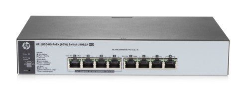 HPE OfficeConnect 1820 8G PoE+ (65W) Managed L2 Gigabit Ethernet (10/100/1000) Power over Ethernet (PoE) 1U Grey