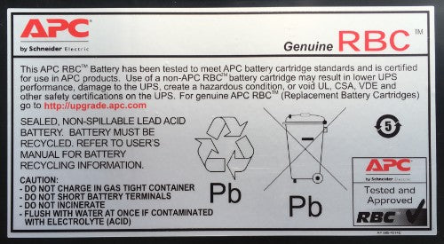 APC Battery Replacement Cartridge RBC43 (OEM)