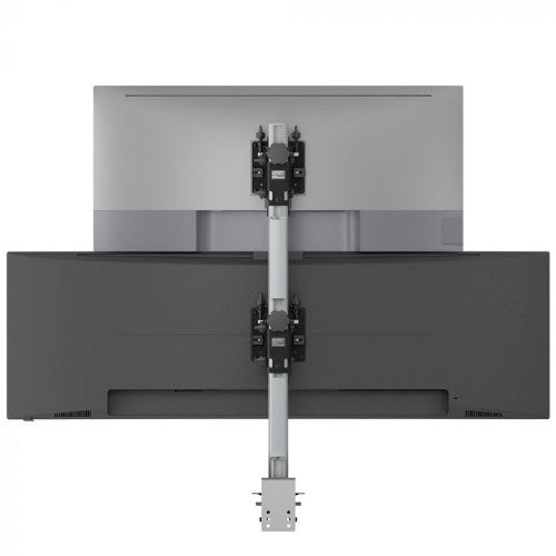Atdec AWMS-2-BT75-H-S monitor mount / stand 144.8 cm (57") Desk Silver