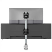 Atdec AWMS-2-BT75-FS-S monitor mount / stand 144.8 cm (57") Desk Silver