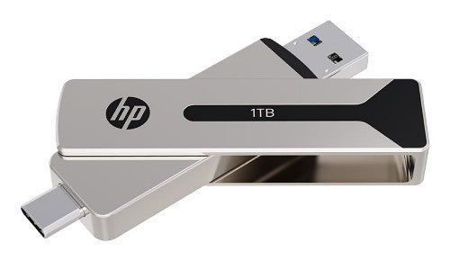 HP 911 Pro USB flash drive 256 GB USB Type-A / USB Type-C 3.2 Gen 2 (3.1 Gen 2) Silver