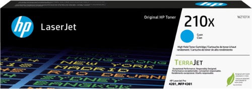 HP 210X CYAN TONER HIGH YIELD - APPROX 5.5K PAGES - 4201,4301 MODELS