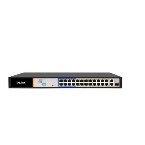 D-Link DES-F1026P-E network switch Unmanaged Gigabit Ethernet (10/100/1000) Power over Ethernet (PoE) 1U Black