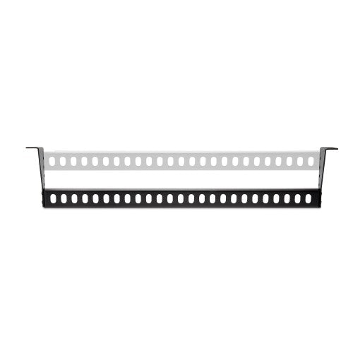 StarTech.com 1U Rack Mountable Cable Lacing Bar w/Adjustable Depth, Cable Support Guide For Organized 19" Racks/Cabinets, Horizontal Cable Guide For Patch Panels/Switches/PDUs