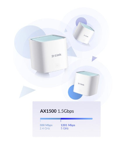 D-Link EAGLE PRO AI AX1500 Mesh System - 2 Pack