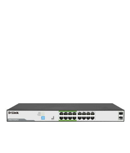 D-Link DGS-F1018P-E network switch Unmanaged L2 Gigabit Ethernet (10/100/1000) Power over Ethernet (PoE) Grey