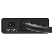 StarTech.com 3-Port Portable USB 3.0 Hub plus Gigabit Ethernet - 5Gbps - Aluminum with Built-in Cable - TAA
