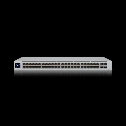 Ubiquiti UniFi USW-48-POE network switch Managed L2 Gigabit Ethernet (10/100/1000) Power over Ethernet (PoE) 1U Stainless steel
