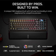 Corsair CH-91E911G-NA keyboard Gaming USB QWERTY US English Black