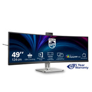 Philips 5000 series 49B2U5900CH/75 computer monitor 124 cm (48.8") 5120 x 1440 pixels Dual QHD LCD Black