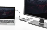 StarTech.com Dual-Monitor Thunderbolt Mini Dock, 4K 60Hz HDMI, Driverless Hub for Windows & Mac, Gigabit Ethernet, 1 x USB 5Gbps & 1x USB 2.0, 11in (28cm) Cable