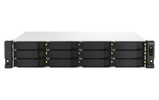 QNAP TS-1264U-RP NAS Rack (2U) Intel® Celeron® 8 GB DDR4 0 TB QNAP QTS Aluminium, Black