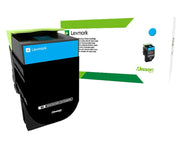 Lexmark 80C8HCE toner cartridge 1 pc(s) Original Cyan