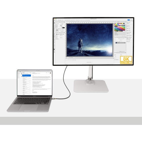 StarTech.com 3ft (1m) USB4 Cable 40Gbps, 100W (5A) Power Delivery, 8K 120Hz / 4K 240Hz DP Alt Mode, USB-IF Certified USB-C Cable - Thunderbolt Compatible