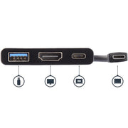 StarTech.com USB-C Multiport Adapter with HDMI - USB 3.0 Port - 60W PD - Black