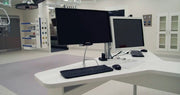 Atdec AWMS-2-4640-F-S monitor mount / stand 46 cm (18.1") Black Desk