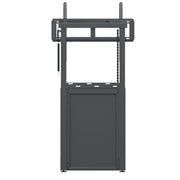 COMMBOX (CBWALU-BK)  - Height Adjustable Wall Mount. Motorised height adjustment from an app on the screen of a CommBox Interactive and/or from the built in rem
