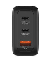 Verbatim 65W Mini GaN Charger with Display Universal Black AC Fast charging Indoor