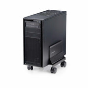 StarTech.com Computer Tower Cart, Rolling Mobile CPU Caddy on Wheels/Casters, Max Load 46.3lb/21kg, Adjustable PC Case Mount, Desktop Floor Stand, Steel Dolly, TAA