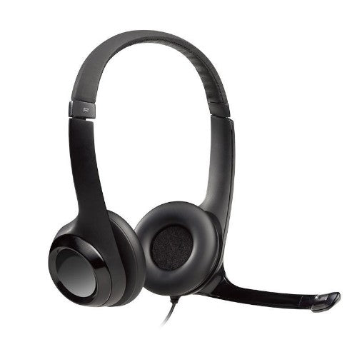 Logitech 981-000485 headphones/headset Wired Head-band Office/Call center Black