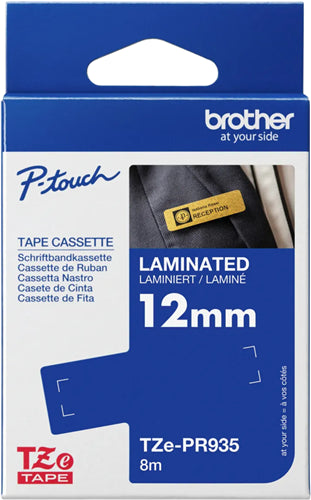 Brother TZE-PR935 label-making tape White on silver