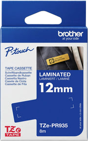 Brother TZE-PR935 label-making tape White on silver