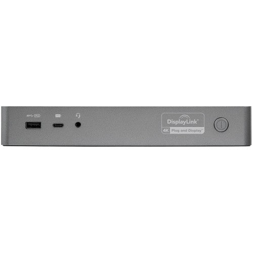 StarTech.com Universal Laptop Docking Station, Hybrid USB-C & USB-A Dock, Dual 4K DP & HDMI, 60W PD, Mac / Windows / Chrome OS, 4x USB 5Gbps Hub, GbE