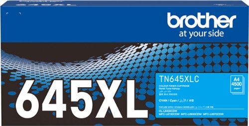 Brother HIGH YIELD CYAN TONER. COMPATIBEL WITH HL-L8430CDW, MFC-L8730CDW, MFC-L8930CDW and MFC-L8970CDW.UP TO 4500 PAGES