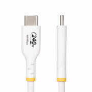 StarTech.com 3.3ft (1m) USB-C Charging Cable, Charge & Sync, 240W (5A) PD EPR, USB 2.0 Laptop Charger Cable, USB-IF Certified, TPE Jacket - White USB C Charging Cord