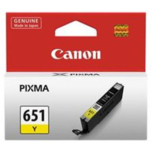 CANON CLI651Y INKJET CARTRIDGE YELLOW