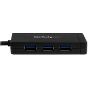 StarTech.com 3-Port USB-C Hub with Gigabit Ethernet - USB-C to 3x USB-A - USB 3.0 (5Gbps) - Includes Power Adapter - TAA
