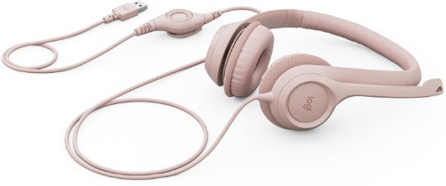 Logitech 981-001282 headphones/headset Wired Head-band Office/Call center USB Type-A Rose