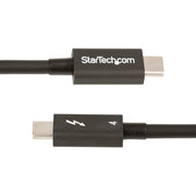 StarTech.com 3.3ft (1m) Thunderbolt 4 Cable - 40Gbps - 100W PD - 4K/8K Video - Intel-Certified Thunderbolt Cable - Compatible w/ USB4/Thunderbolt 3/USB 3.2/USB Type-C/DisplayPort