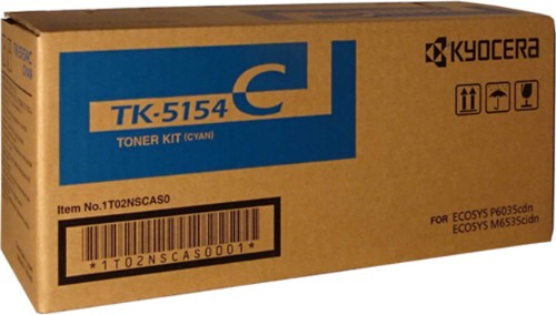 KYOCERA TK-5154C CYAN TONER FOR M6535CIDN/P6035CDN - 10K