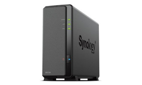 Synology DiskStation DS124 NAS/storage server Desktop Realtek RTD1619B 1 GB DDR4 0 TB DiskStation Manager Black