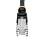 StarTech.com 7m CAT6a Ethernet Cable - Black - Low Smoke Zero Halogen (LSZH) - 10GbE 500MHz 100W PoE++ Snagless RJ-45 w/Strain Reliefs S/FTP Network Patch Cord