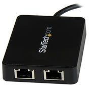 StarTech.com USB-C to Dual Gigabit Ethernet Adapter with USB 3.0 (Type-A) Port, USB Type-C Gigabit Network Adapter