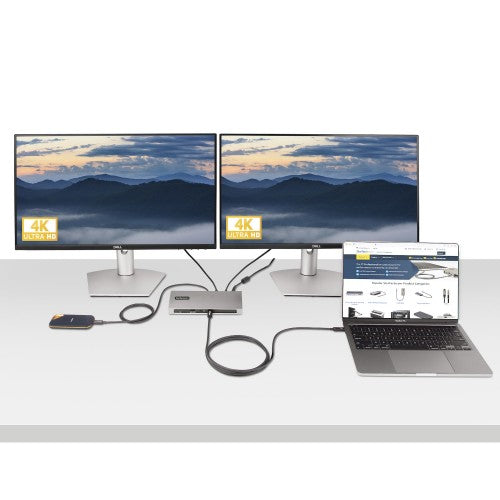 StarTech.com 6.6ft (2m) Active Thunderbolt 4 Cable, 40Gbps, 100W Power Delivery, 4K/8K Video, Intel-Certified Thunderbolt Cable - Compatible w/ USB4/Thunderbolt 4/ USB 3.2/ USB Type-C/DisplayPort/Thunderbolt 3