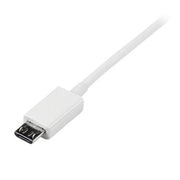 StarTech.com 2m White Micro USB Cable - A to Micro B
