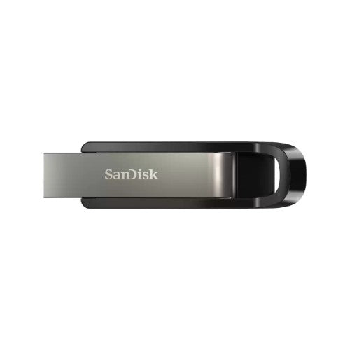 SanDisk Extreme Go USB flash drive 128 GB USB Type-A 3.2 Gen 1 (3.1 Gen 1) Stainless steel