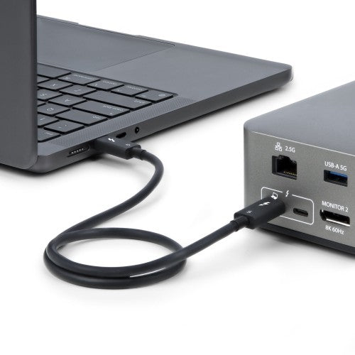 StarTech.com 2.6ft (80cm) Thunderbolt 5 Cable, 80Gbps/Up to 120Gbps, 240W PD, 8K 60Hz, Certified Thunderbolt Cable - Compatible w/Thunderbolt 4/USB4/USB-C