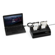 StarTech.com 4-Bay USB 3.0 to SATA Hard Drive Docking Station, USB Hard Drive Dock, External 2.5/3.5" SATA III SSD/HDD Docking Station, Hot-Swap Hard Drive Bay, Top-Loading