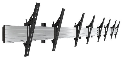 Atdec ADBS-4X1-39TW signage display mount Black, Silver
