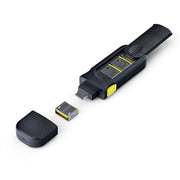 StarTech.com USB-A Port Blocker Key with 4x Latching USB-A Dust Cover Plugs, Snap-In Reusable Port Protectors for Laptops & Computers