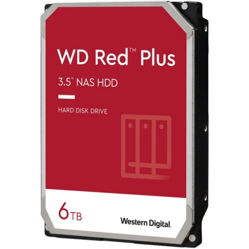 Western Digital Red Plus internal hard drive 6 TB 5400 RPM 256 MB 3.5" Serial ATA III