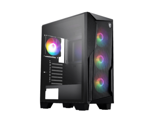 MSI MAG FORGE 130A AIRFLOW ATX Case, 2x USB 5Gbps, 1x Mic-in / Audio-out, 1x LED, 3x 2.5', 2x 2.5'/3.5', ATX / Micro-ATX / Mini-ITX